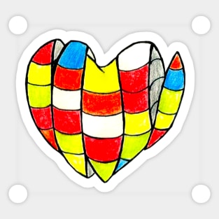 Rubik's Heart Sticker